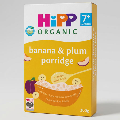 HiPP Organic Banana & Plum Porridge 7+ Months